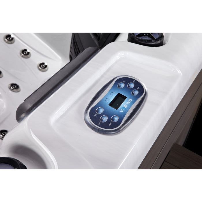 Rhodes hot tub with LED lighting