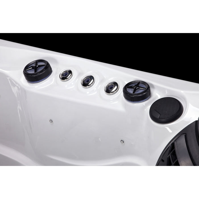 Rhodes hot tub, rear view