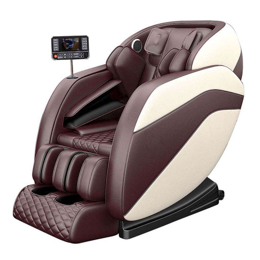 Sasaki 8 Series Royal 6R Hand massage chair in coffee beige, front view