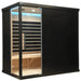 Miracle premium Infrared sauna with black exterior and glass door
