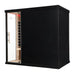 Black infrared premium 4 person sauna with glass door