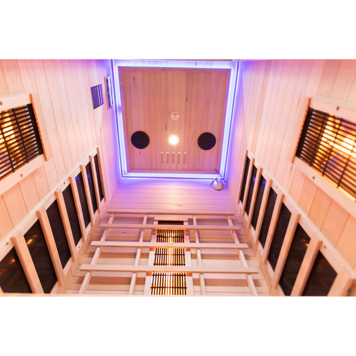 Miracle Sauna 1 person infrared sauna, angled view