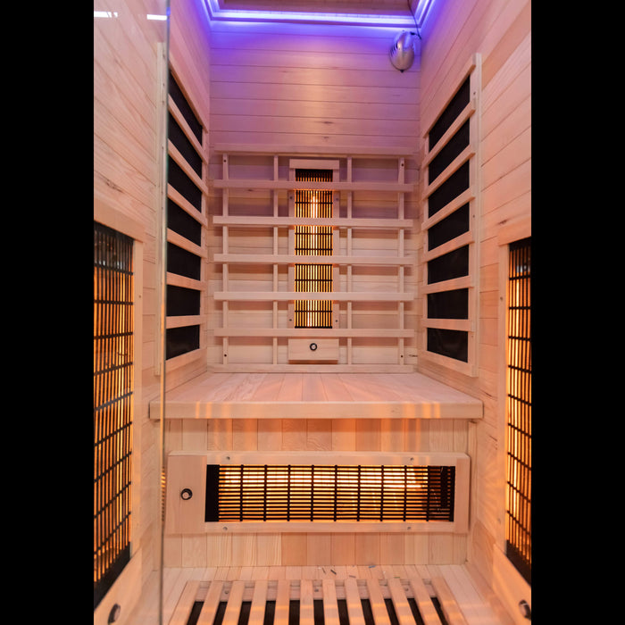 Miracle sauna 2 person far infrared sauna internal structure