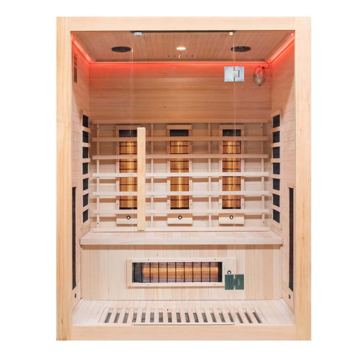 Miracle sauna 3 person far infrared sauna with red light