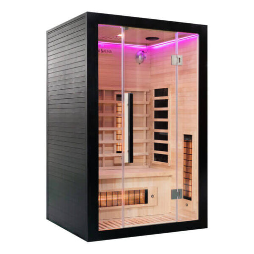 uk lux 3 person Infrared sauna with glass door