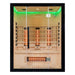 Uk lux 3 person Infrared sauna with wooden design and visible green lights
