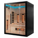 Miracle sauna uk lux 3 person sauna with wooden interior and blue light