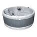 RotoSpa Orbis Round hot tub in light grey with grey panels