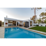 KUUT sauna with steam room, poolside setting