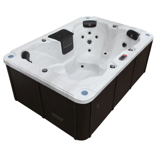 Canadian Spa Company Calgary 4 person hot tub with 24 jets, front view