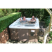 Canadian Spa Company Calgary hot tub with LED lighting