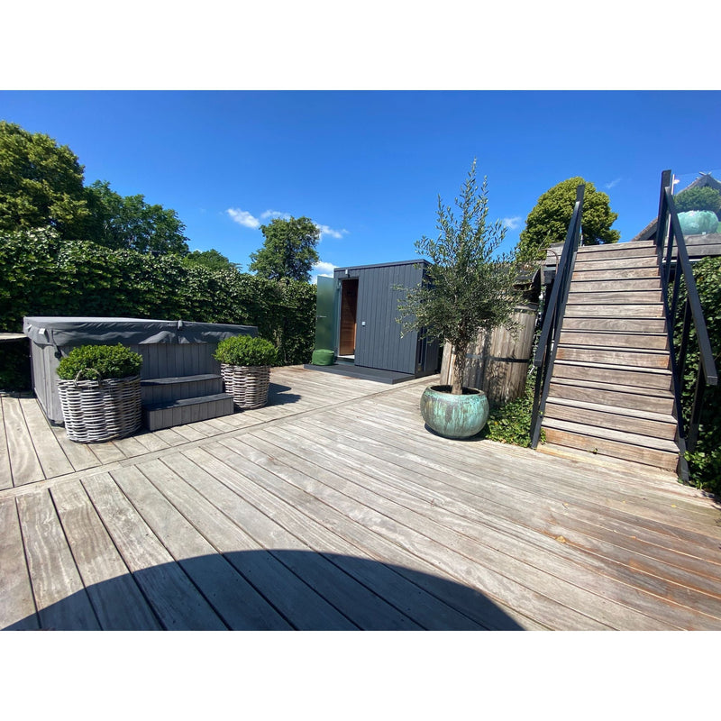 KUUT sauna with steam room, longer view
