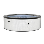 Wave Tahoe 4 Person hot tub in pebble white, full view