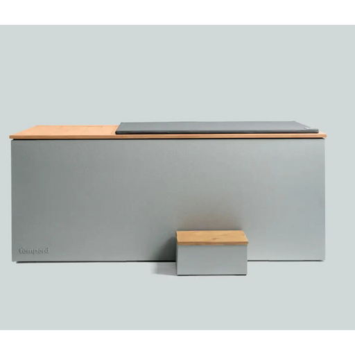 Temperd ice bath with steps