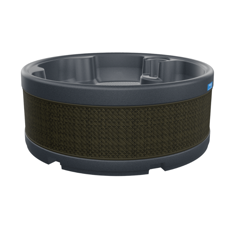 RotoSpa Orbis Round 4-5 person hot tub, front view
