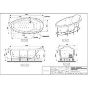 Artize Tiaara Whirlpool bathtub interior with headrests