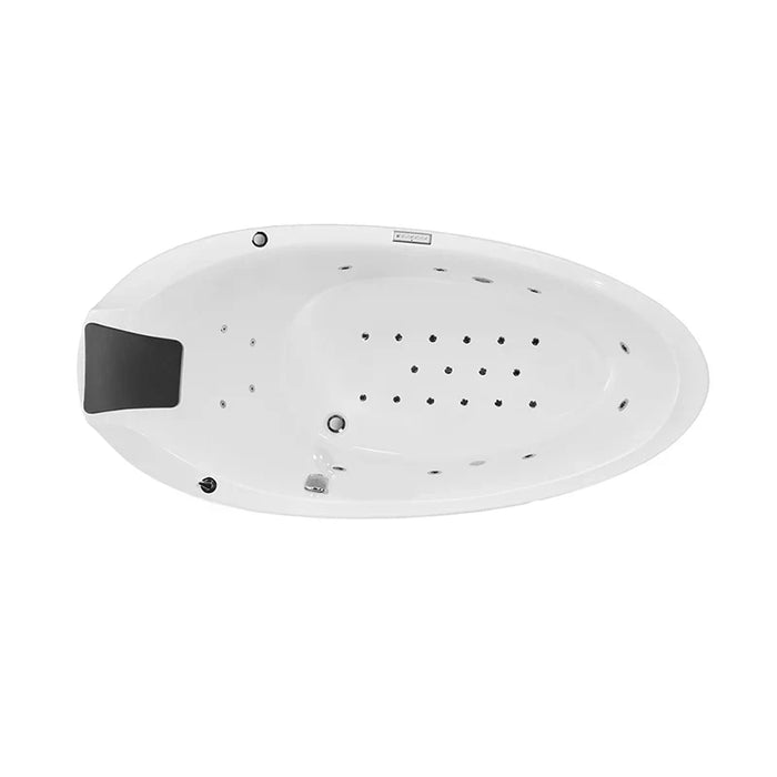 Artize Tiaara Whirlpool bathtub with jets, angled view