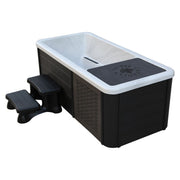 Canadian Spa Company Chill Therapy tub in a garden setting
