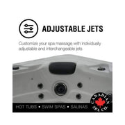 Canadian Spa Company Niagara hot tub with LED lighting