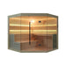 Fonteyn Marriott 220 white stone 6 person indoor sauna, front view