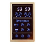 Apollon infrared sauna digital control panel close-up