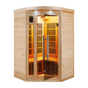 Apollon 3 person infrared sauna, exterior view