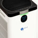 Air purifier with digital display and 'Healthy Air Technology' logo on a white background