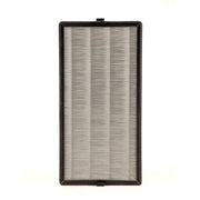 Rectangular healthy air filter with black frame on a white background