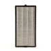 Rectangular healthy air filter with black frame on a white background