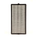 Rectangular healthy air filter with black frame on a white background