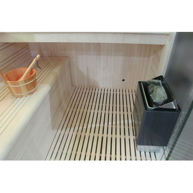 Fonteyn Marriott 220 sauna, angled interior view