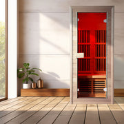 Insignia KY004 1 person infrared sauna, front view