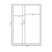 Jaquar Kaya infrared sauna dimensions diagram