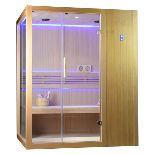 Jaquar Kubix sauna, angled view