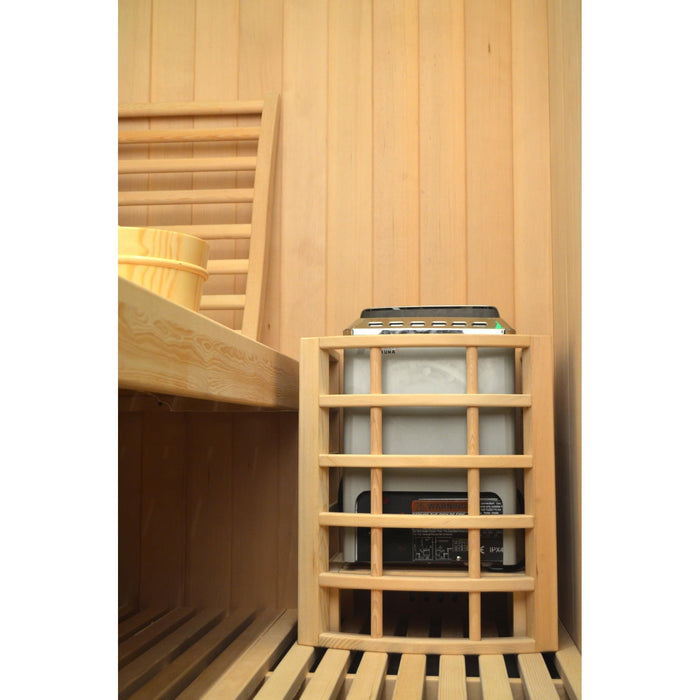 Jaquar Kubix sauna interior seating