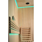 Jaquar Kubix sauna with LED colour lighting