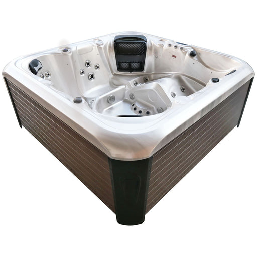 Jaquar Polaris 6 person hot tub with 64 jets, front view