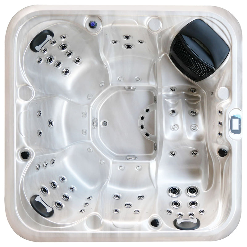 Jaquar Polaris hot tub, angled view