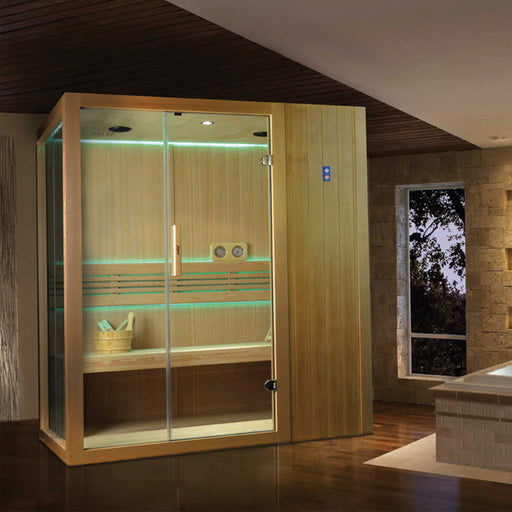 Jaquar Kubix infrared sauna 2-3 seater, front view