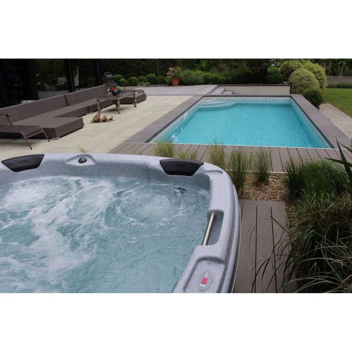 RotoSpa DuraSpa S160 hot tub installed in garden setting