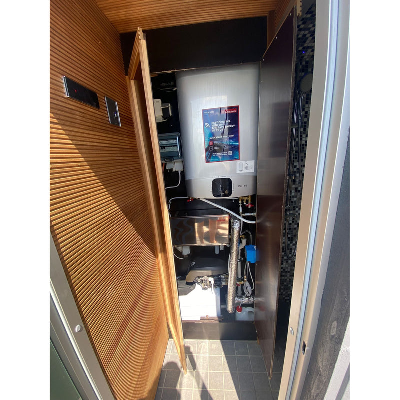 KUUT sauna technical room, steam generator