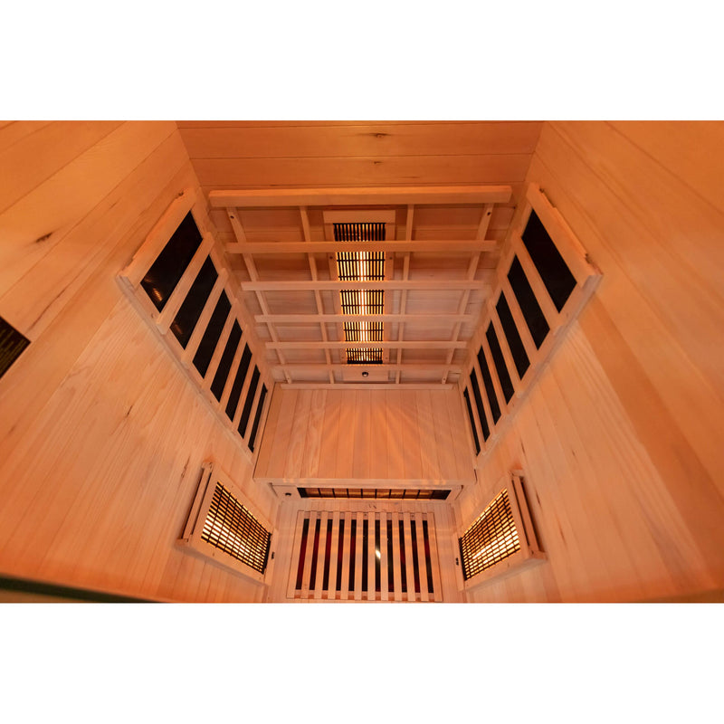 Miracle Sauna 1 person infrared sauna, top view