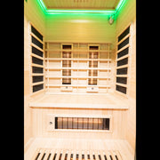 Miracle sauna 2 person far infrared sauna with green 