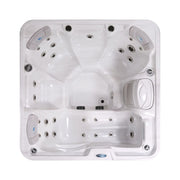 North River Spas Elk River 5 person hot tub with 27 jets, front view