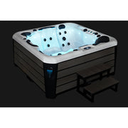 Rhodes 5 person hot tub with 54 jets, front view