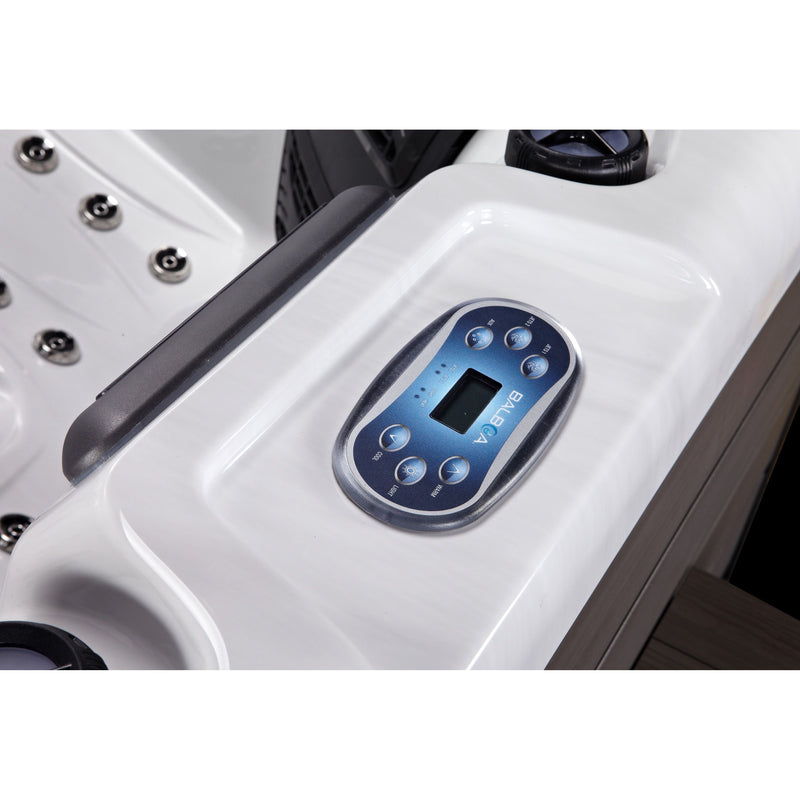 Rhodes hot tub with LED lighting
