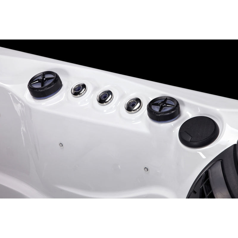Rhodes hot tub, rear view