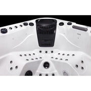 Rhodes hot tub, side view