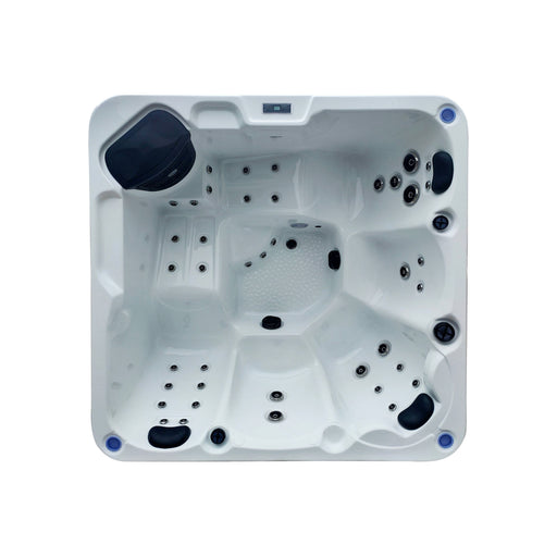 Trident Lite V2 hot tub, angled view