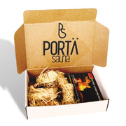 PortaSauna HEXXL fire starter squares